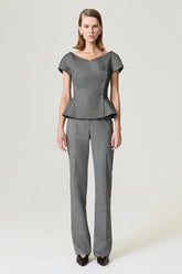 Double-Breasted V-Neck Tailored Vest