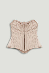Sculpted Satin Corset Top