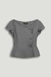 Double-Breasted V-Neck Tailored Vest