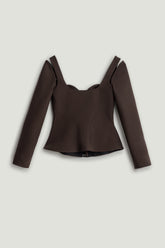 Cut-Out Sweetheart Corset Top