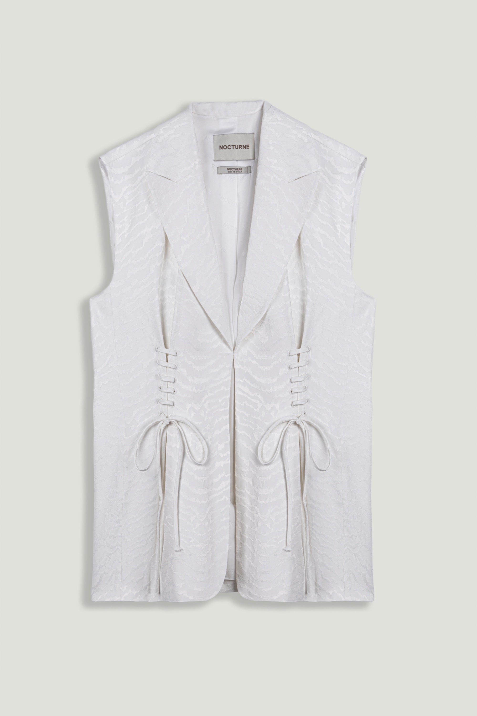 Lace-Up Waist Tailored Vest – SAMO COLLECTION INC