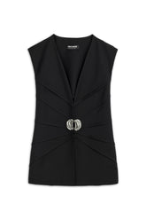 Metal Accessory Detailed Vest