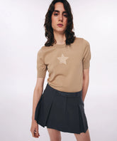 EMBROIDERED MINI SKIRT