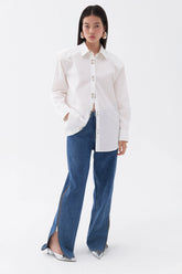 Long Sleeve Button- Up Shirt