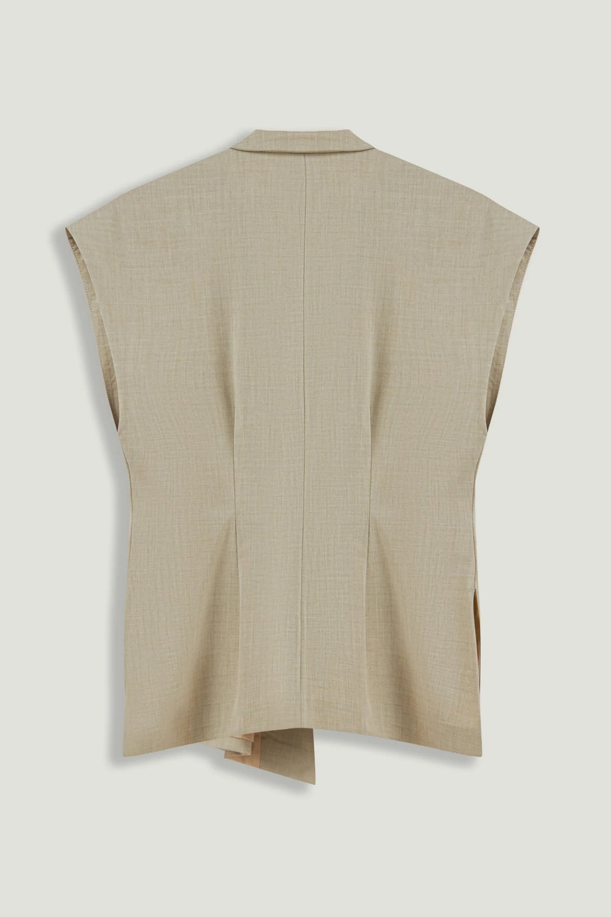 Belted Double-Breasted Vest