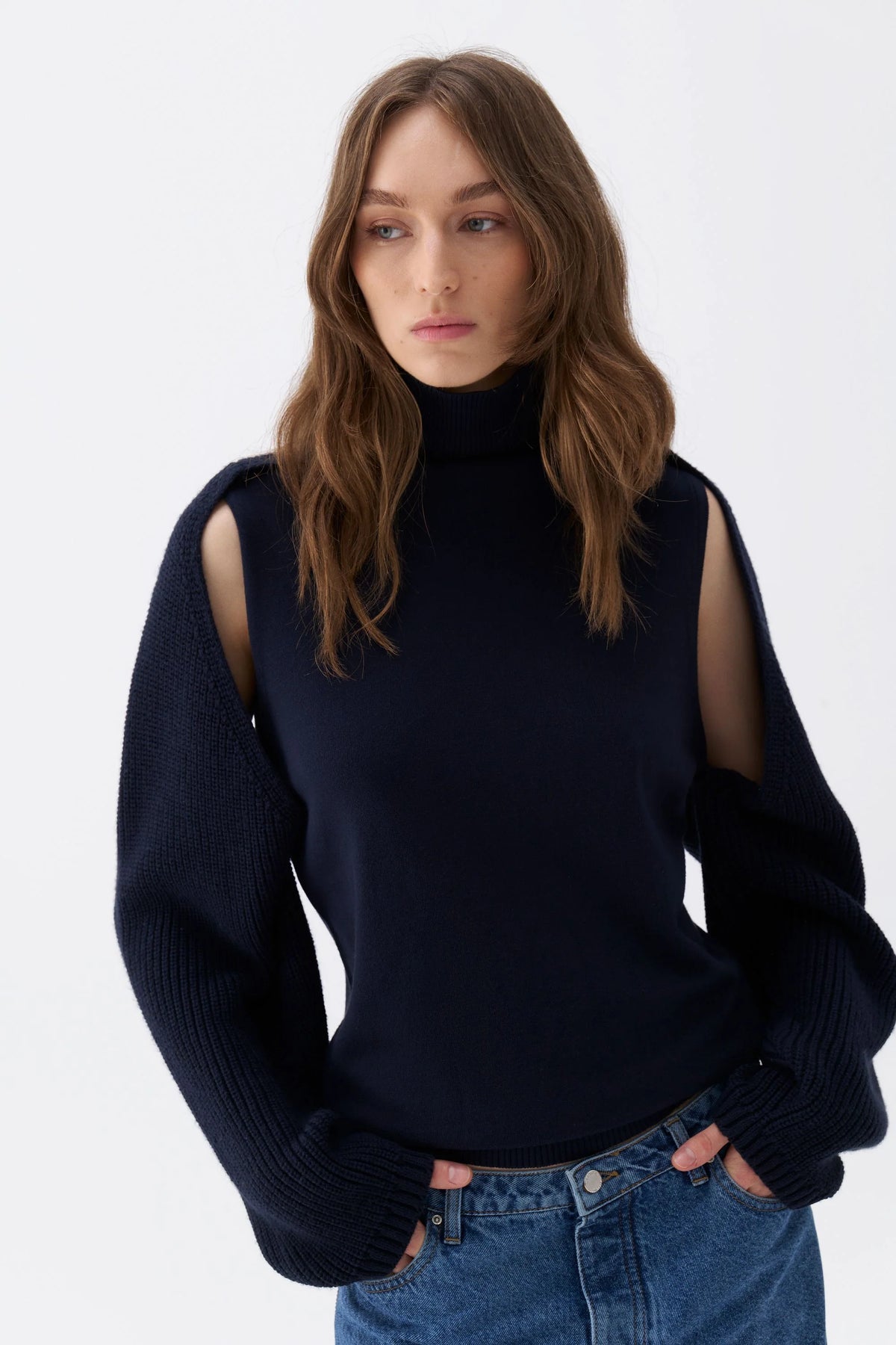 Knitted Mix Knitwear Sweater