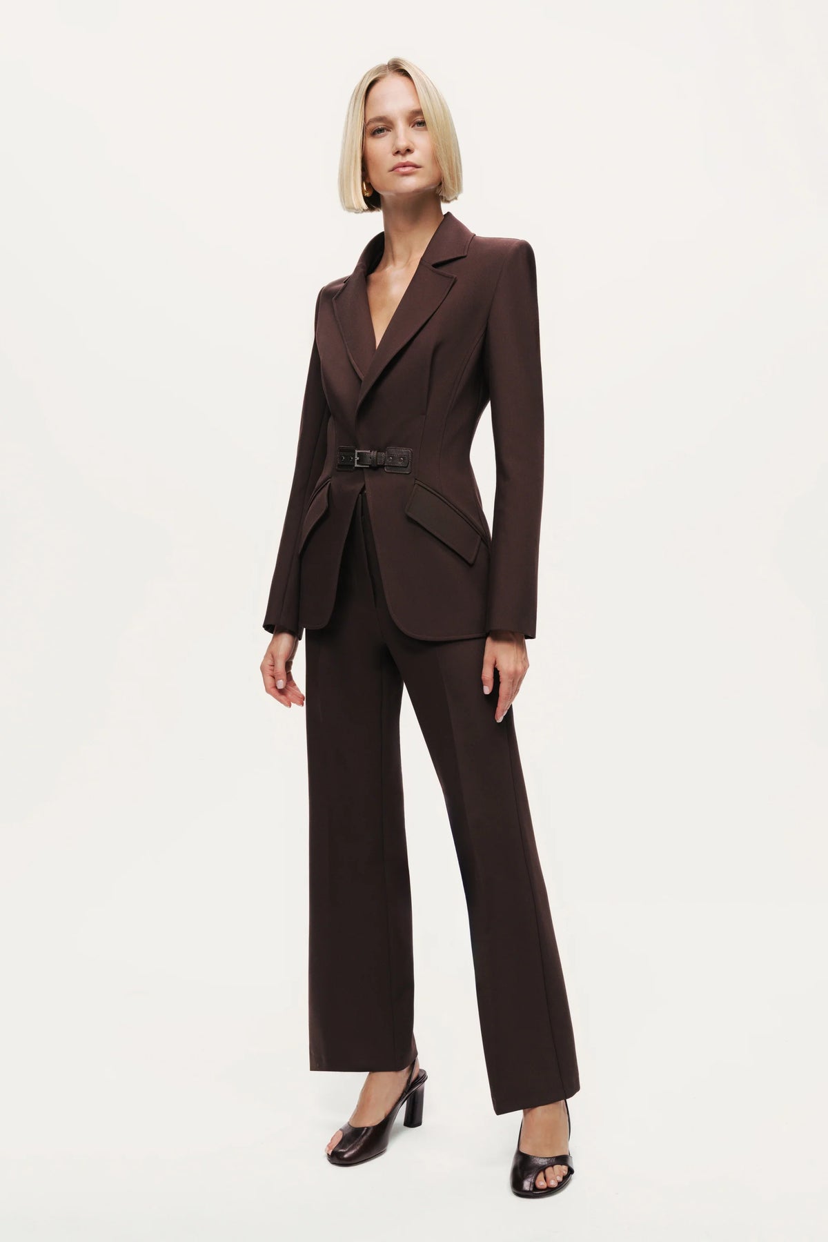 Belted Tailored Blazer