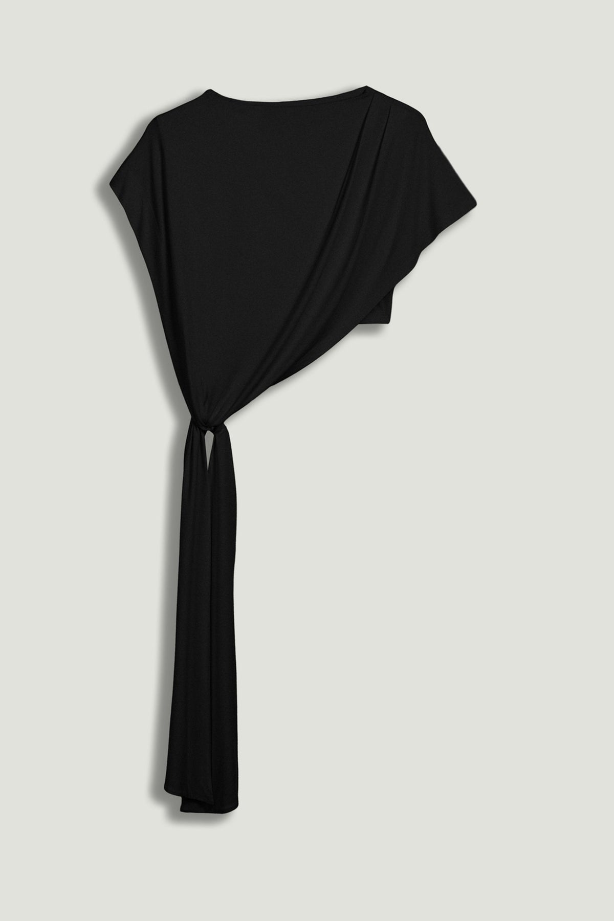 Asymmetric Tie-Front Crop Top